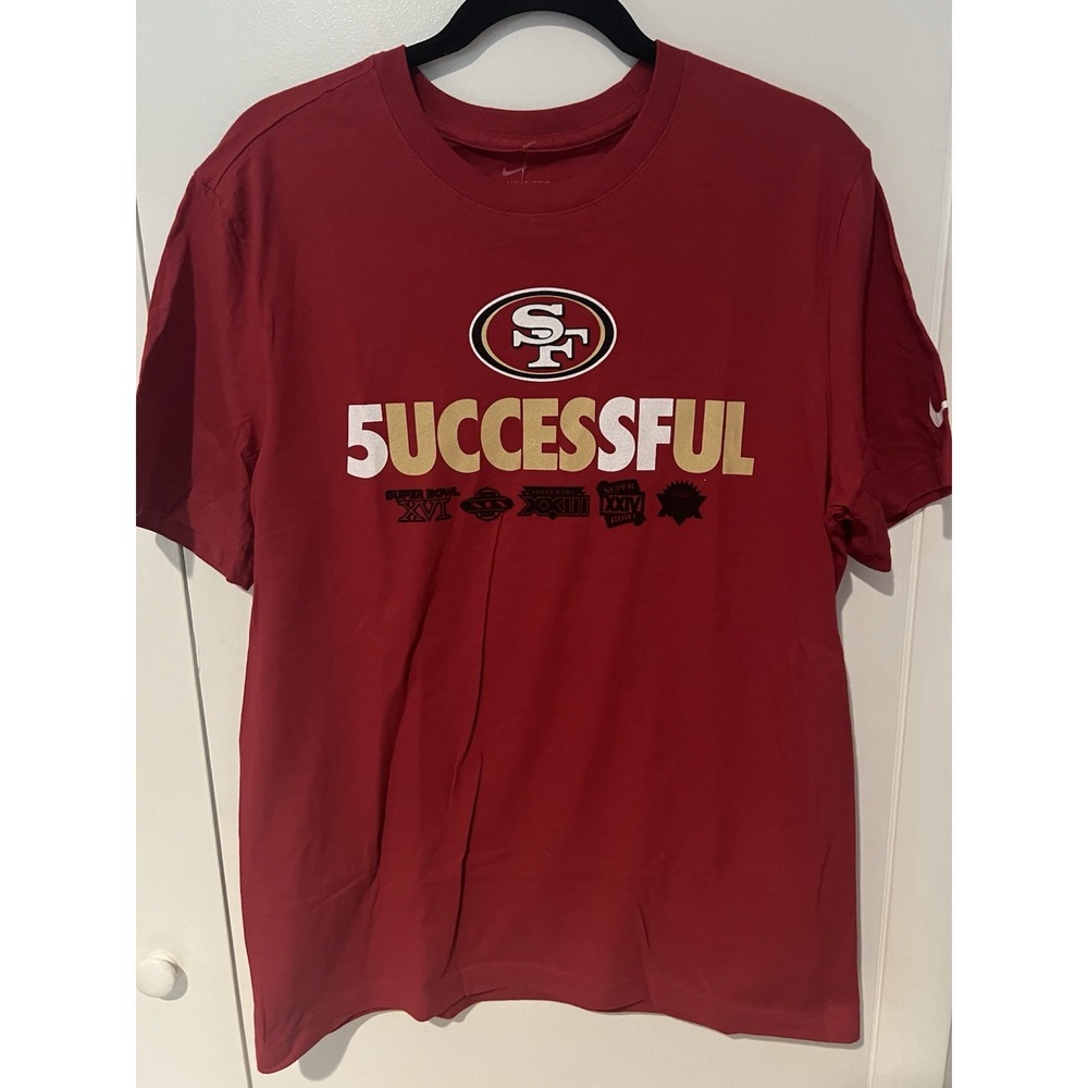 NWT Nike Scarlet San Francisco 49ers Hometown Collection Success Mens Medium Tee